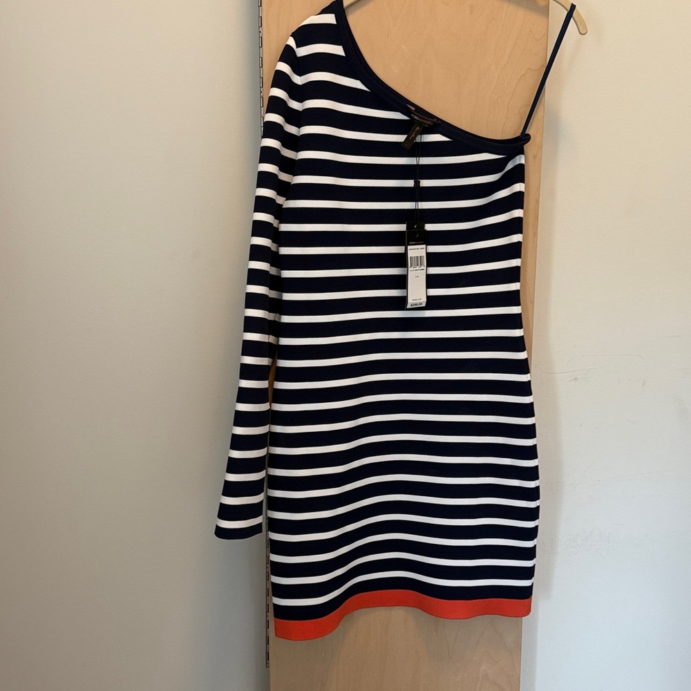 BCBGMaxAzria one shoulder dress, NWT